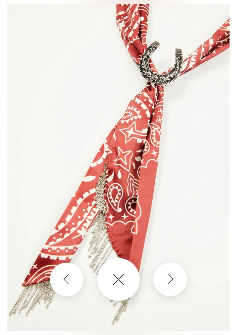 NWT Idyllwind Amelia Bandana Necklace w/Chains